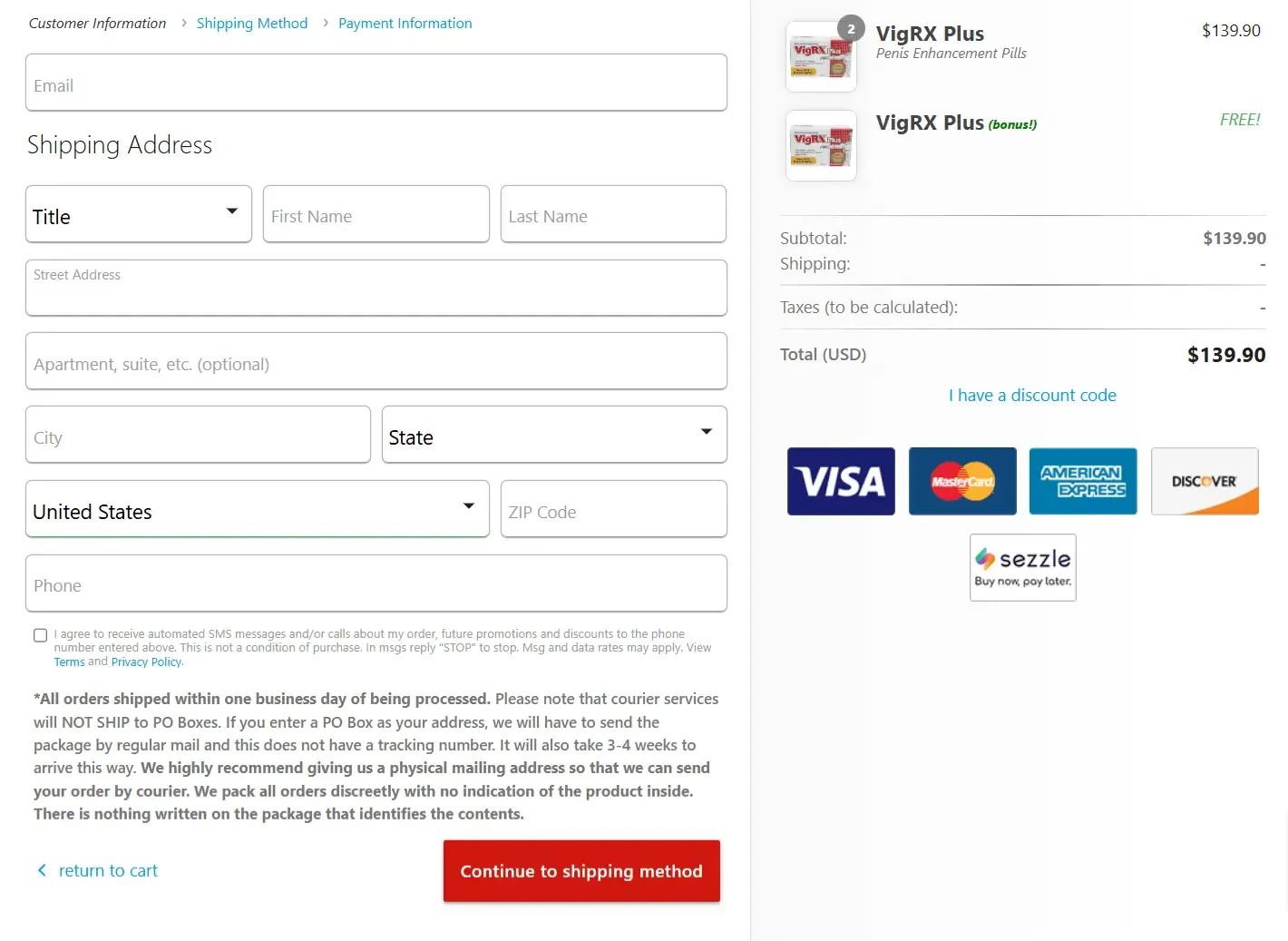 VigRX Plus order Price